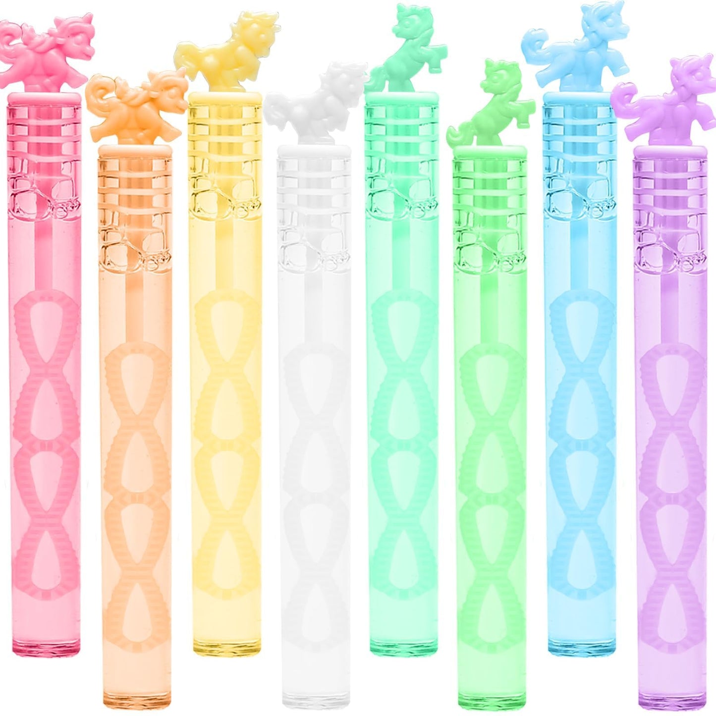 Cawiew 32-Piece Mini Unicorn Bubble Wands – Pastel Party Favors & Gift Box
