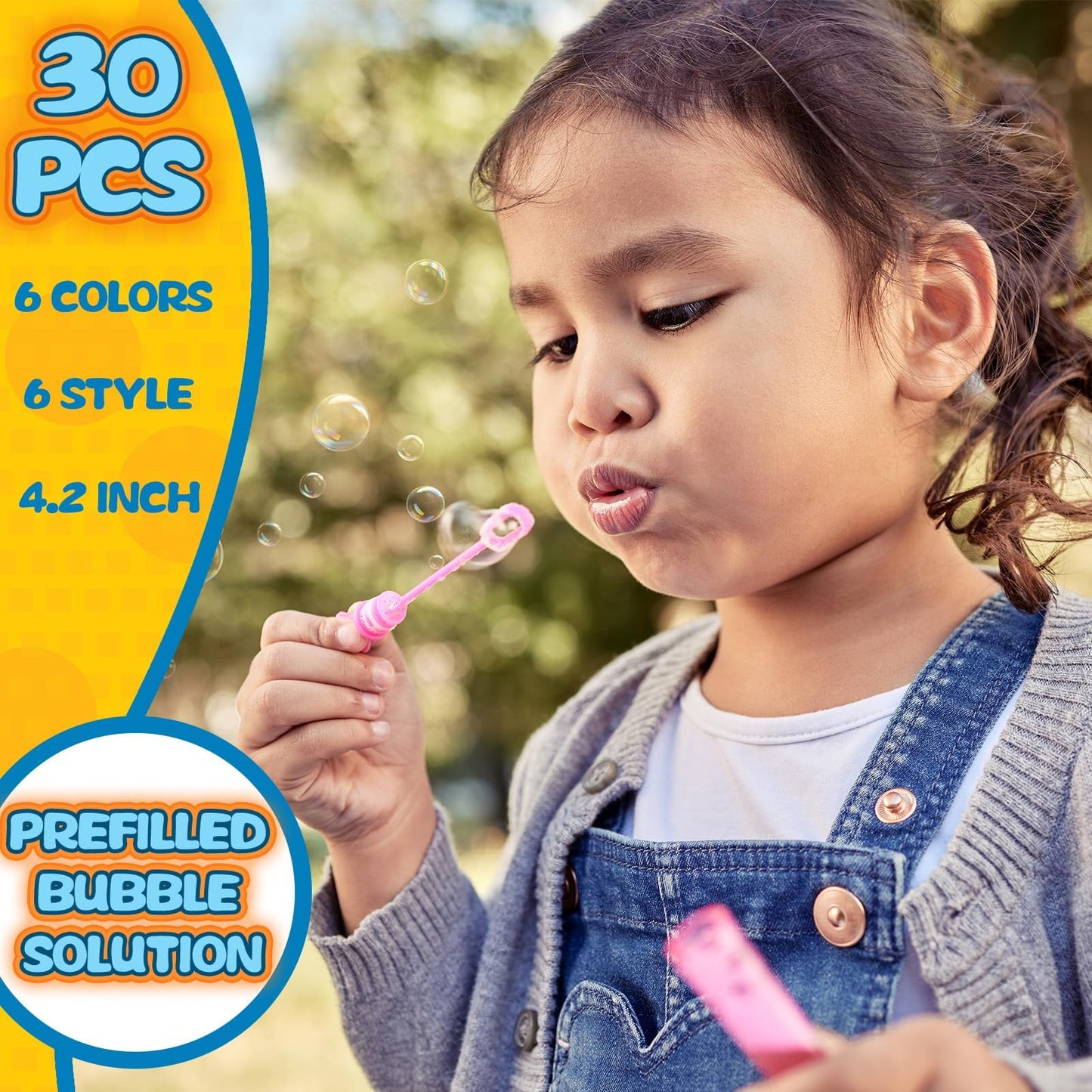 Cawiew Bubble Party Favors — 30 Mini Bubbles in Gift Box for Parties, Birthdays & Weddings