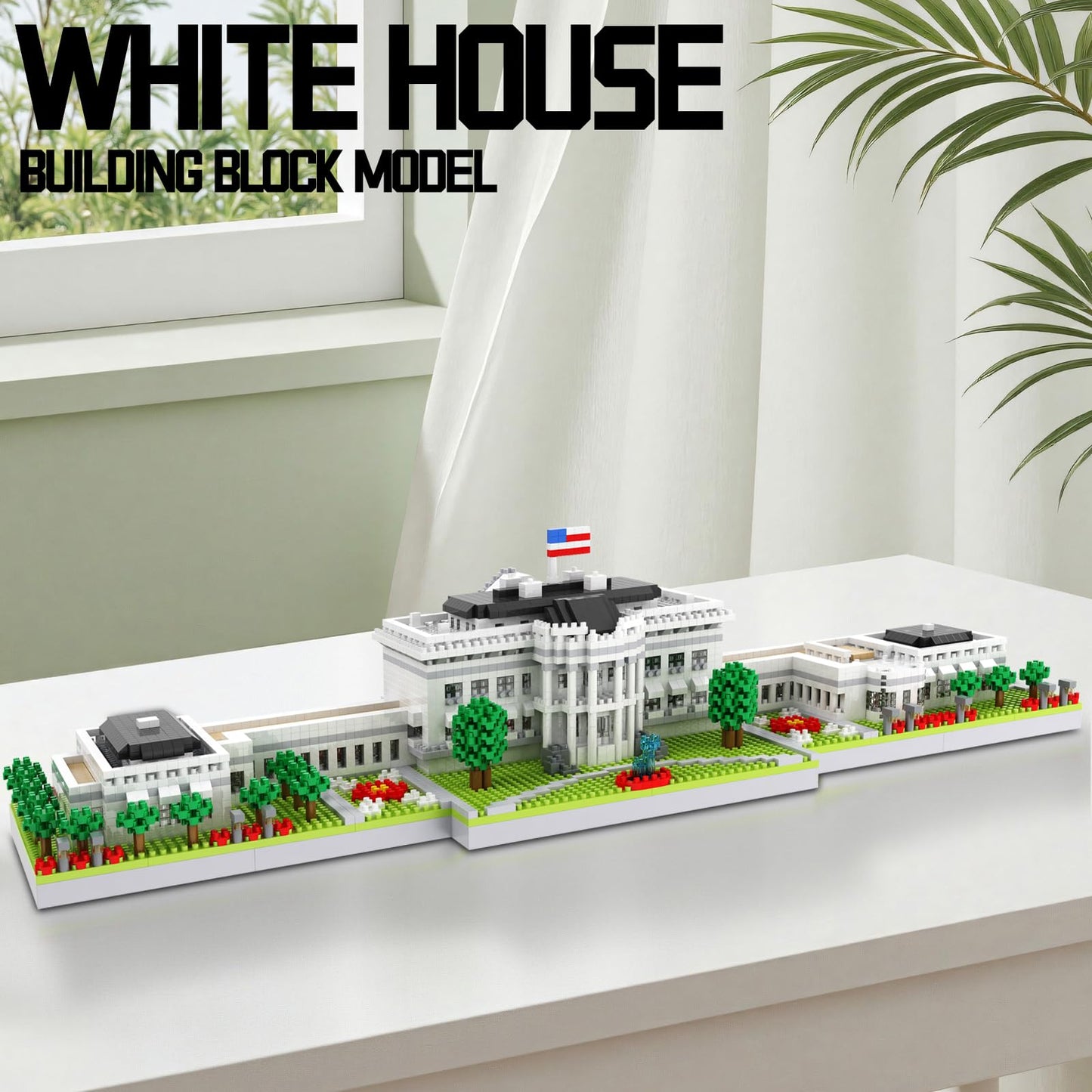 CAXIMSY White House Model – 3000-Piece Micro Building Block Set for Adults