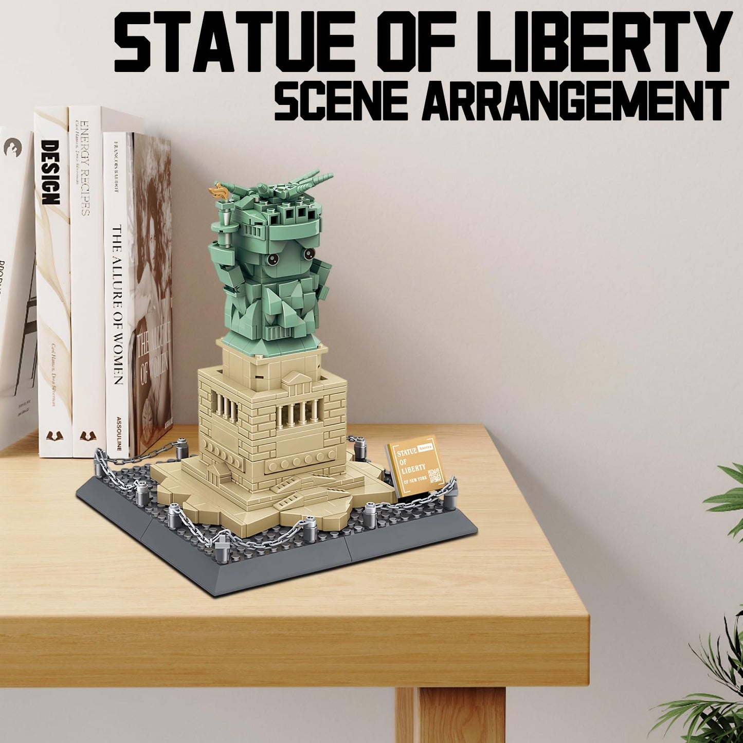 CAXIMSY Mini Statue of Liberty Building Blocks Set - 414 Pieces