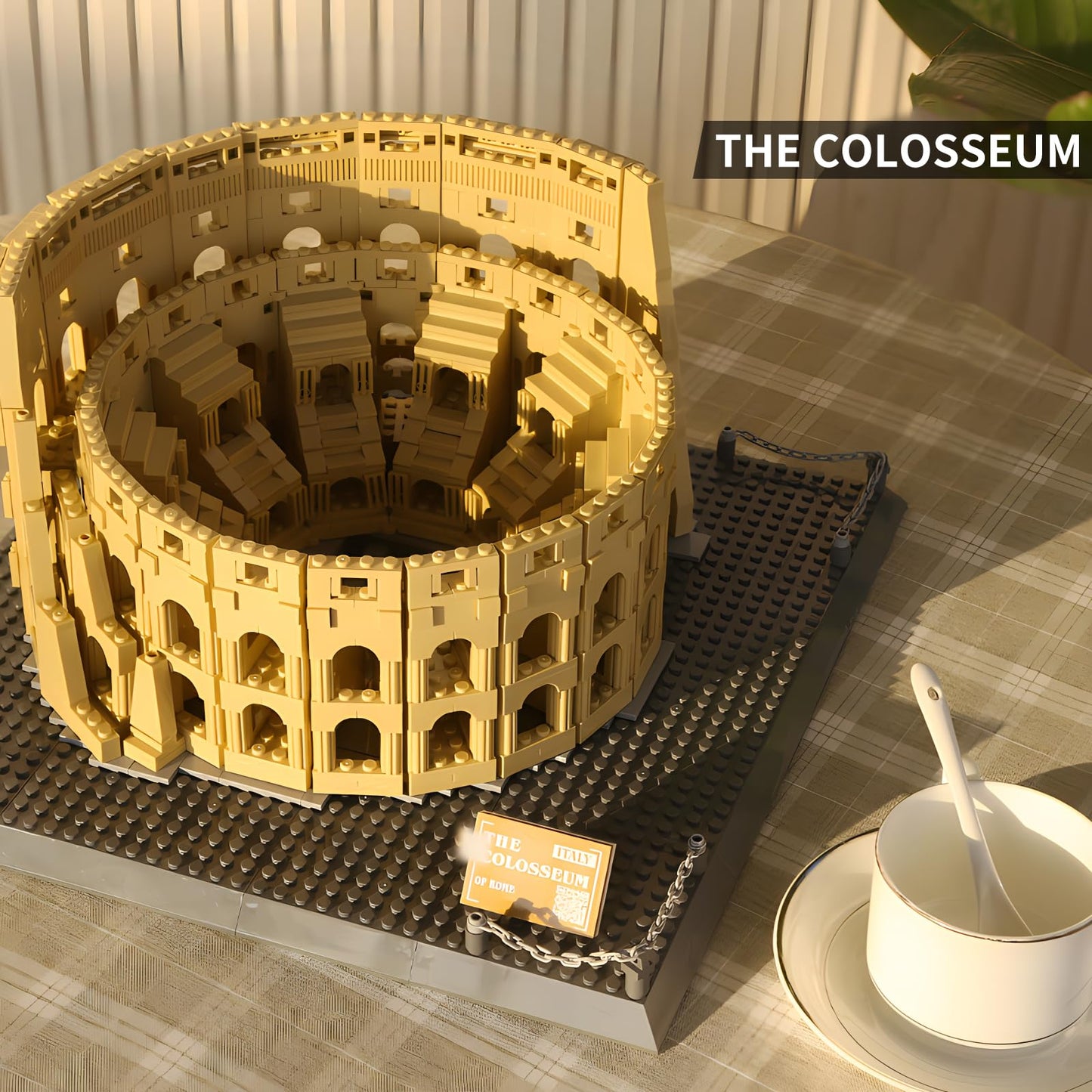 CAXIMSY Roman Colosseum Architecture Model | 1,756-Piece Building Block Set