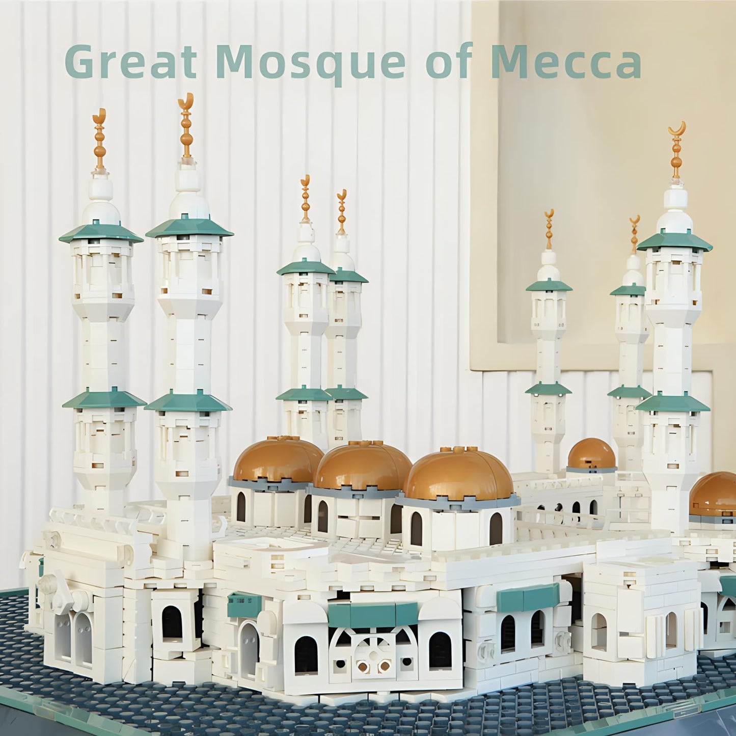 CAXIMSY Great Mosque of Mecca Building Blocks Set - 2291 Pieces | Islamic Architecture Model Toys