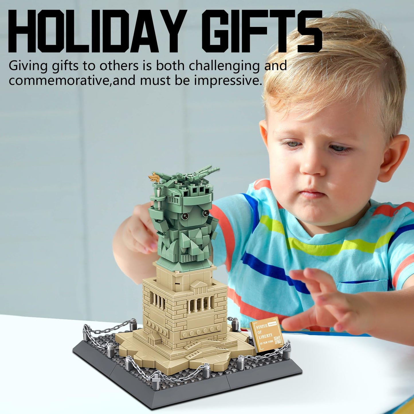 CAXIMSY Mini Statue of Liberty Building Blocks Set - 414 Pieces