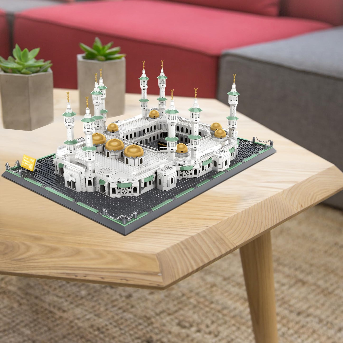 CAXIMSY Great Mosque of Mecca Building Blocks Set - 2291 Pieces | Islamic Architecture Model Toys
