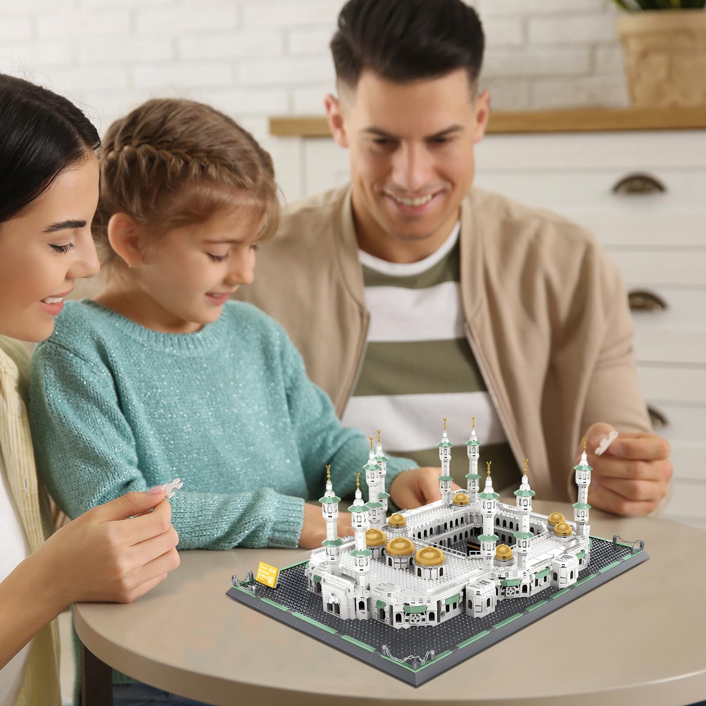CAXIMSY Great Mosque of Mecca Building Blocks Set - 2291 Pieces | Islamic Architecture Model Toys