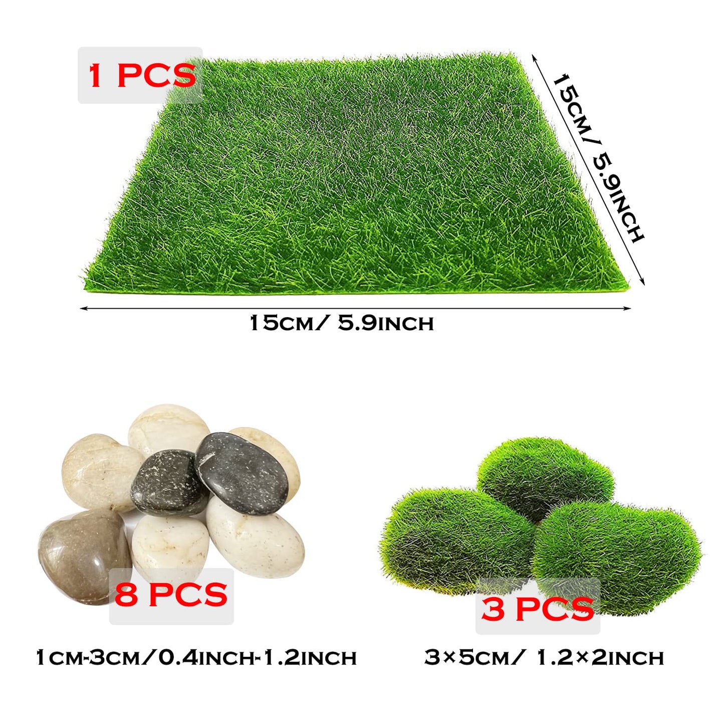 Cayway 26-Piece Outdoor Fairy Garden Miniatures & Zen Garden Kit
