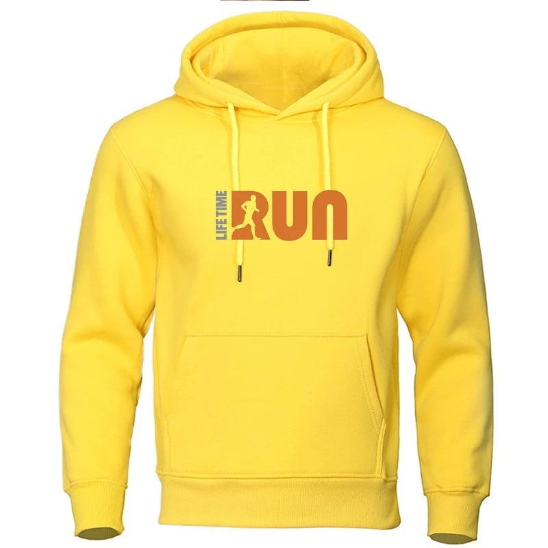 Street Fashion Printing Loose-fitting Hoodie Men