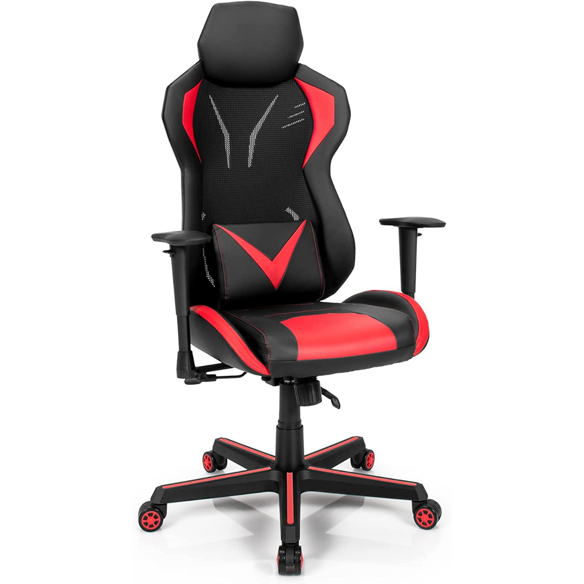 Ergonomic Gaming Chair with Tilting Function-Blue