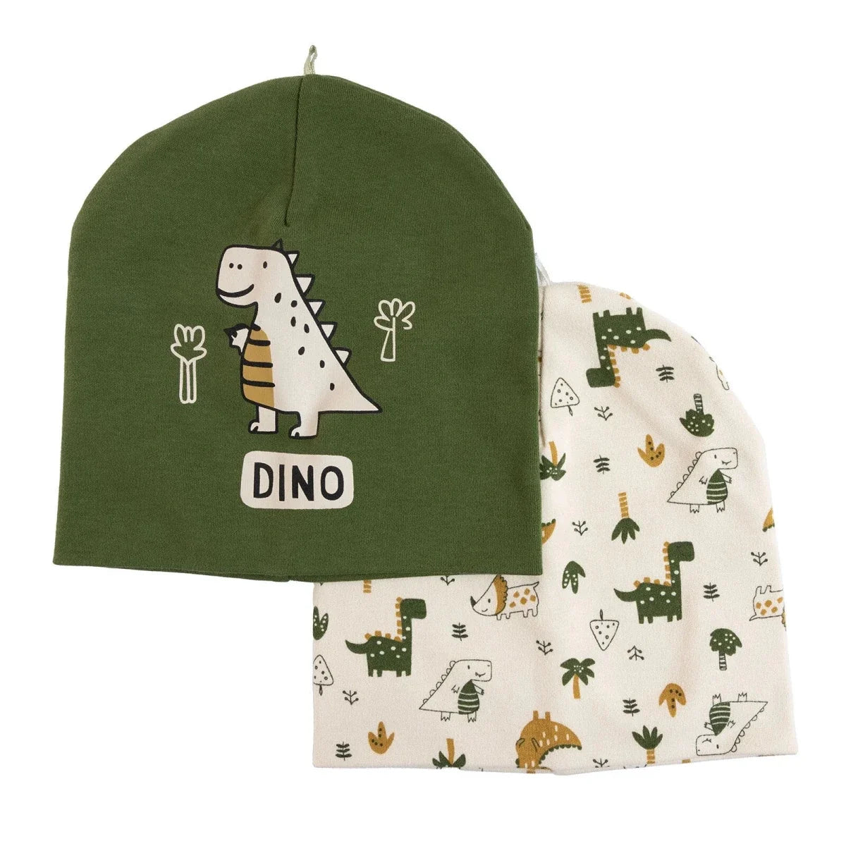 HelloBaby Boys 2-Pack Hat Monster - Green