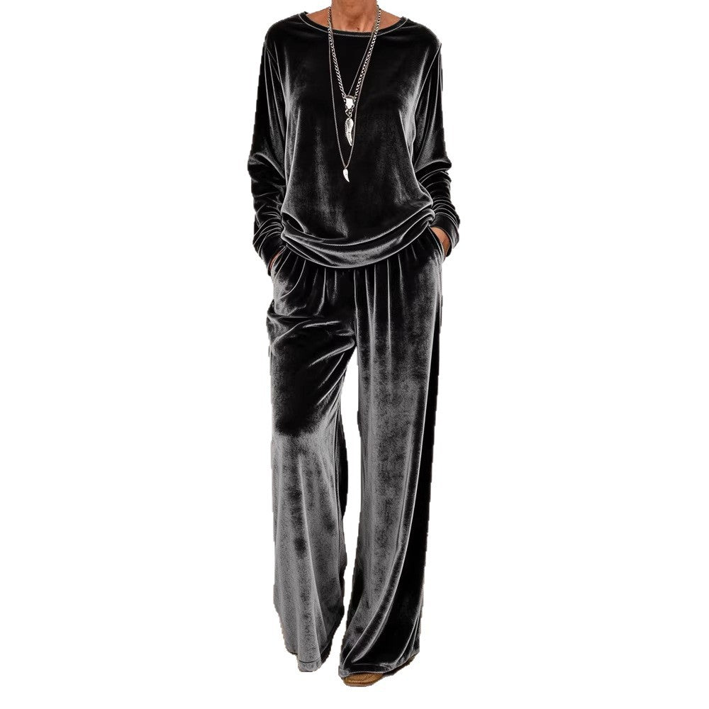 Women's Minimalist Co-ord Suit | Relaxed Fit Long Sleeve Two-Pieces Set
