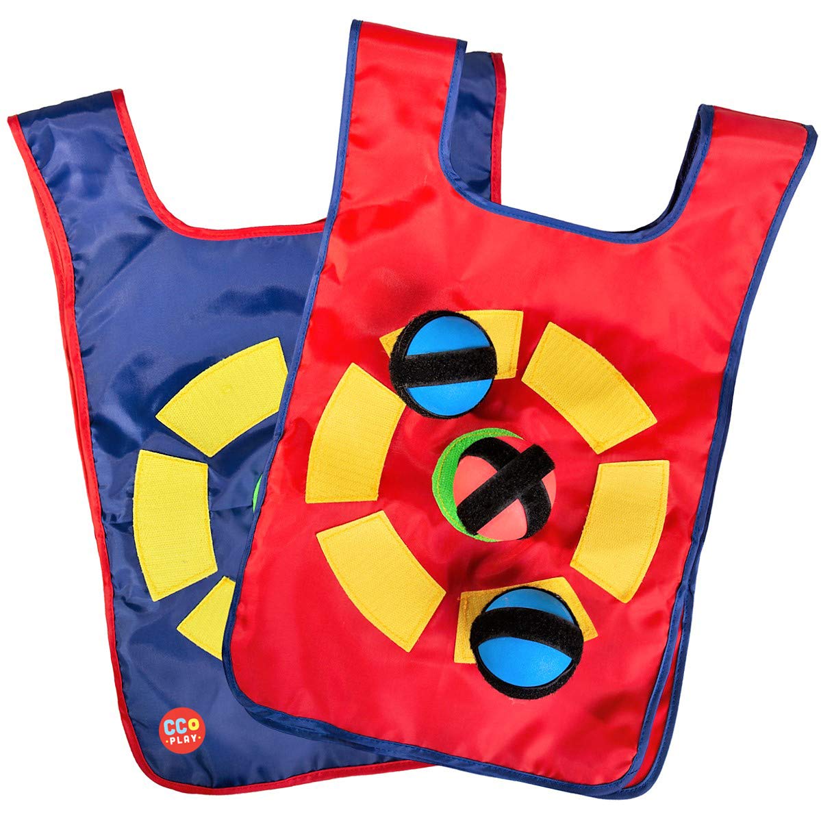 CC O PLAY Ultimate Dodgeball Set – 4 Vests, 12 Balls, Indoor/Outdoor Fun