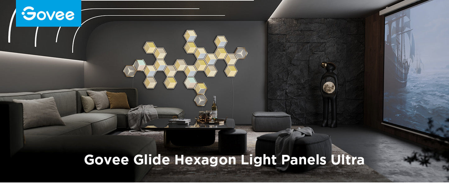 GOVEE HEXAGON LIGHT PANELS ULTRA 7 PACK