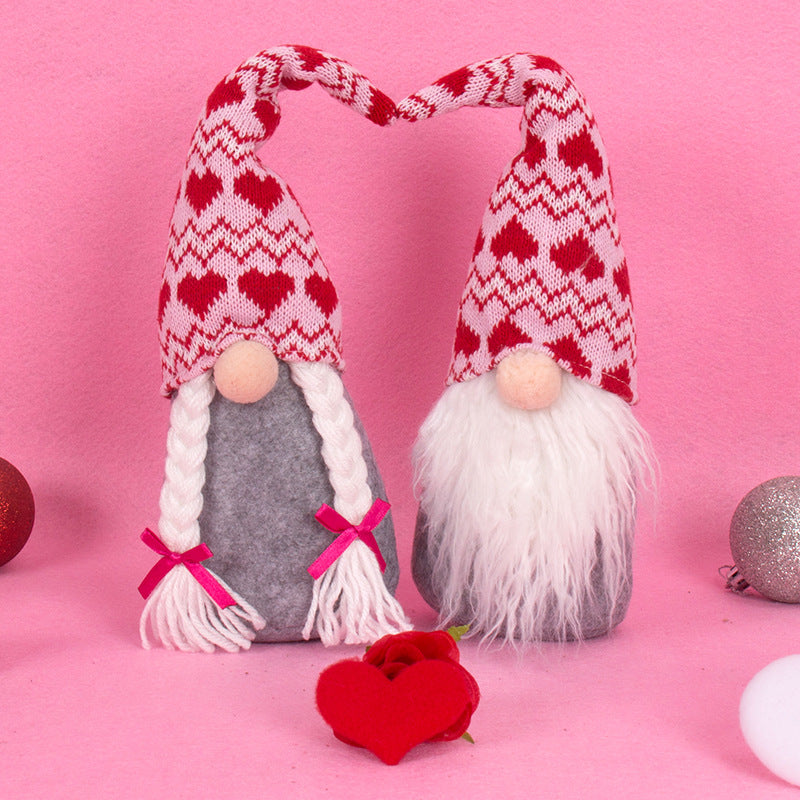 Valentine's Day Decoration Gift Rudolph Doll Faceless Doll