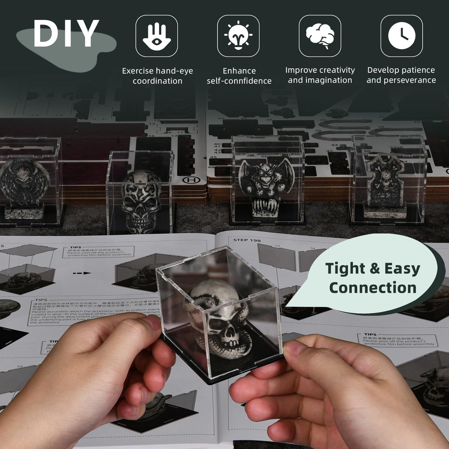 CCCDF Book Nook Kit – Haunting Relics DIY Miniature Dollhouse
