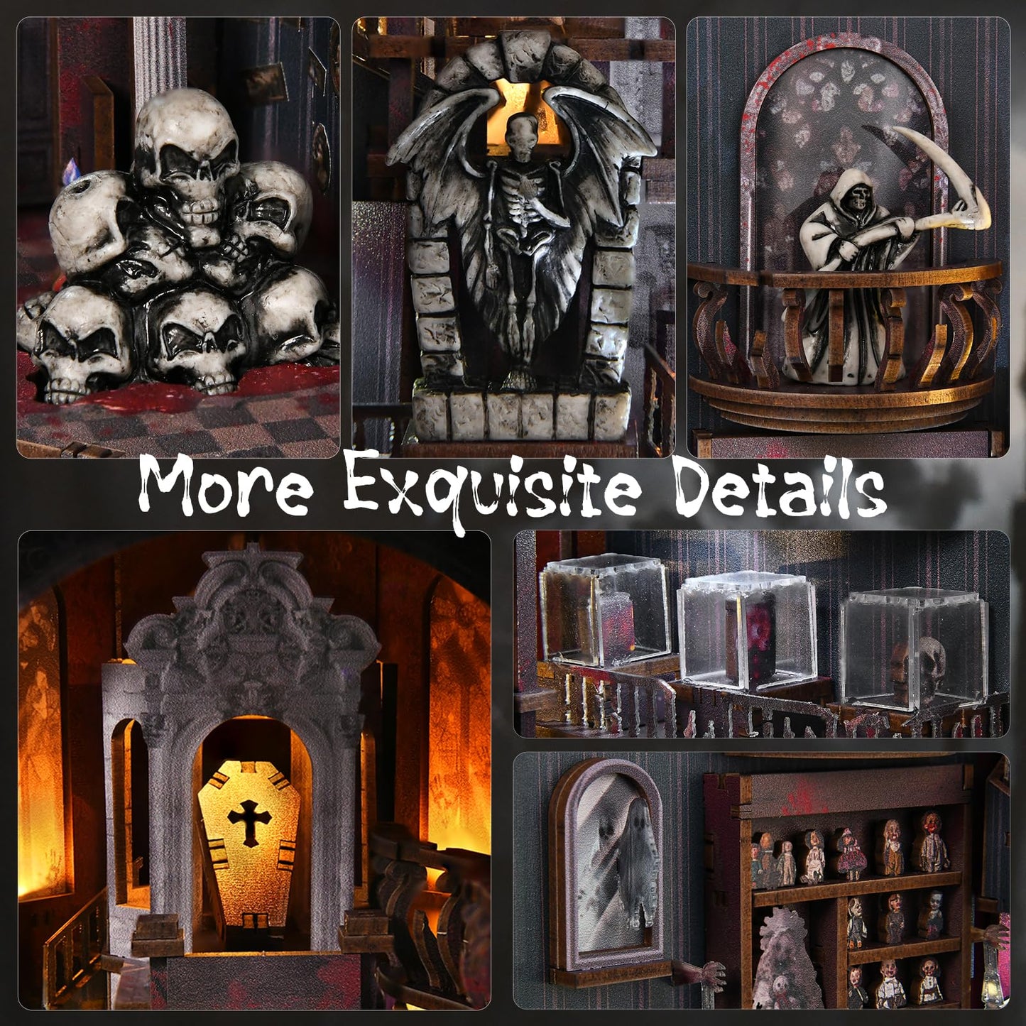 CCCDF Book Nook Kit – Haunting Relics DIY Miniature Dollhouse