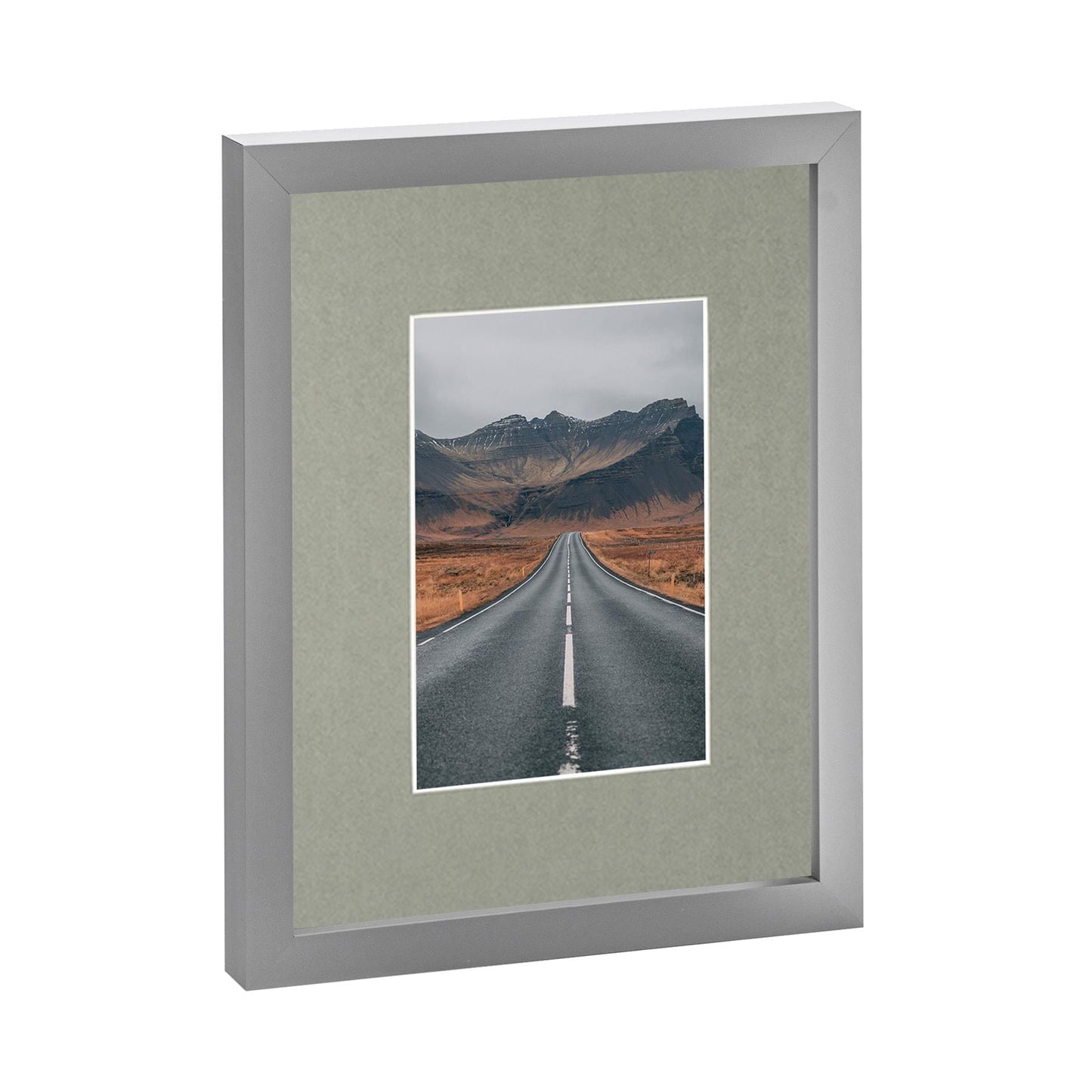 Grey 8" x 10" Photo Frame with 4" x 6" Mount