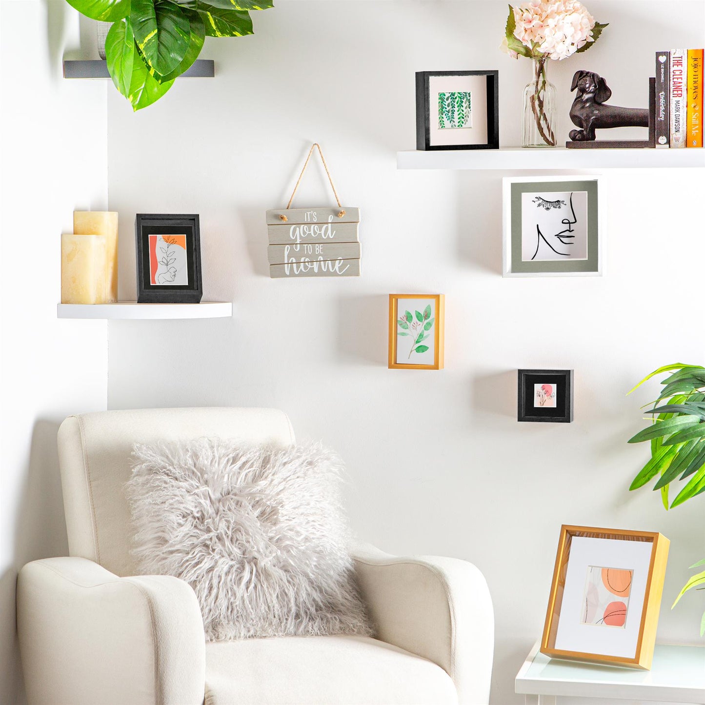 8" x 10" Black 3D Deep Box Photo Frame - with 4" x 6" Mount