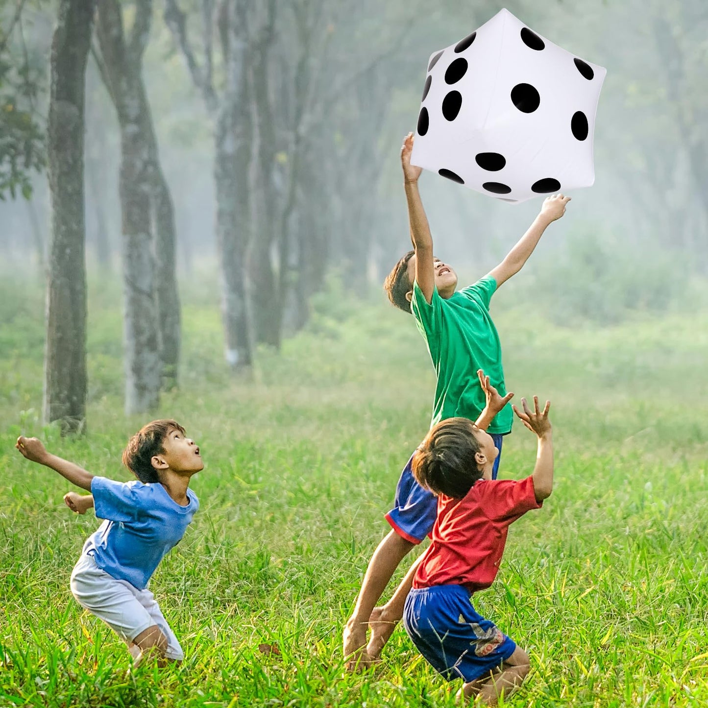CCINEE 13-Inch Giant Inflatable Dice — Pack of 2 for Outdoor Games, Pool & Lawn Fun