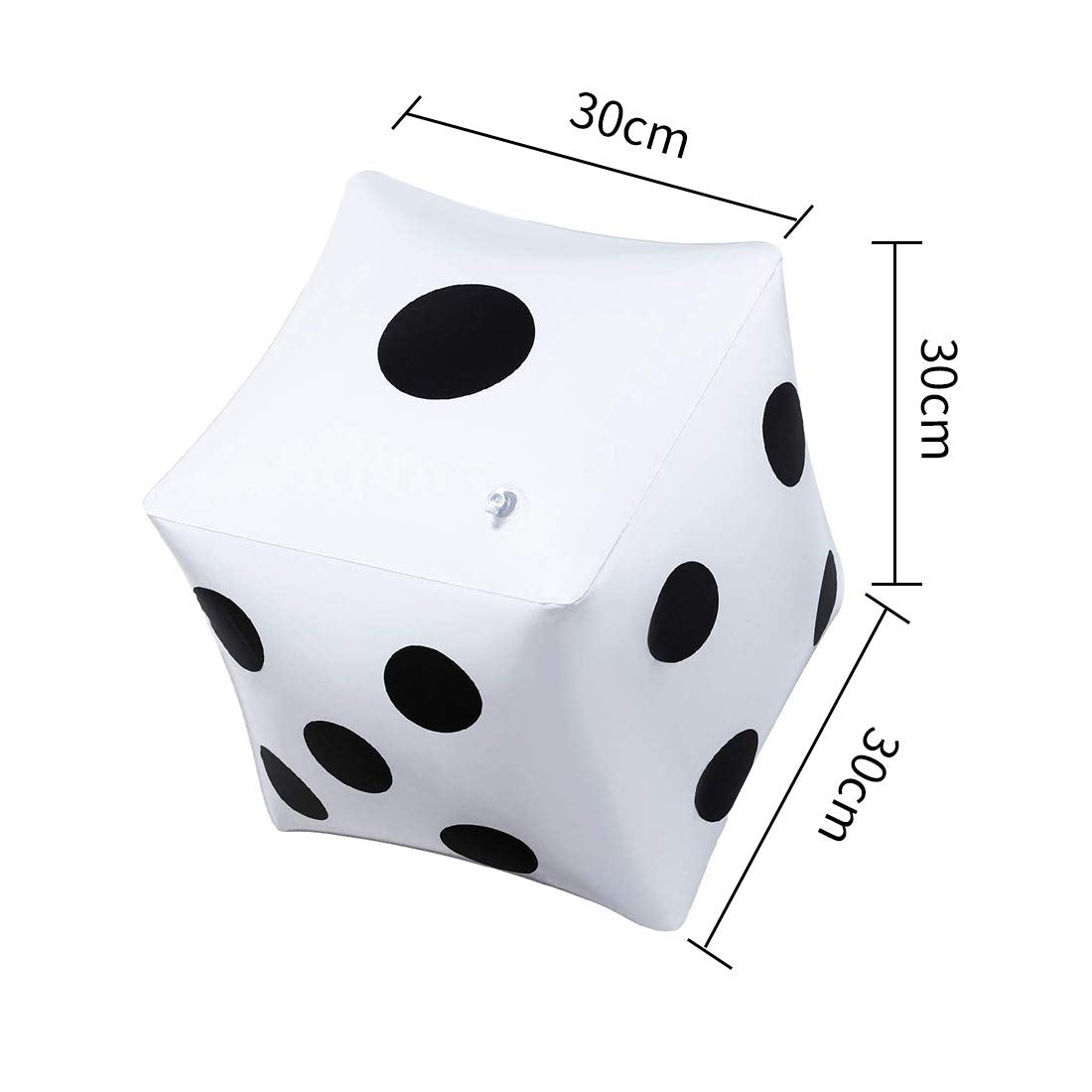 CCINEE 13-Inch Giant Inflatable Dice — Pack of 2 for Outdoor Games, Pool & Lawn Fun