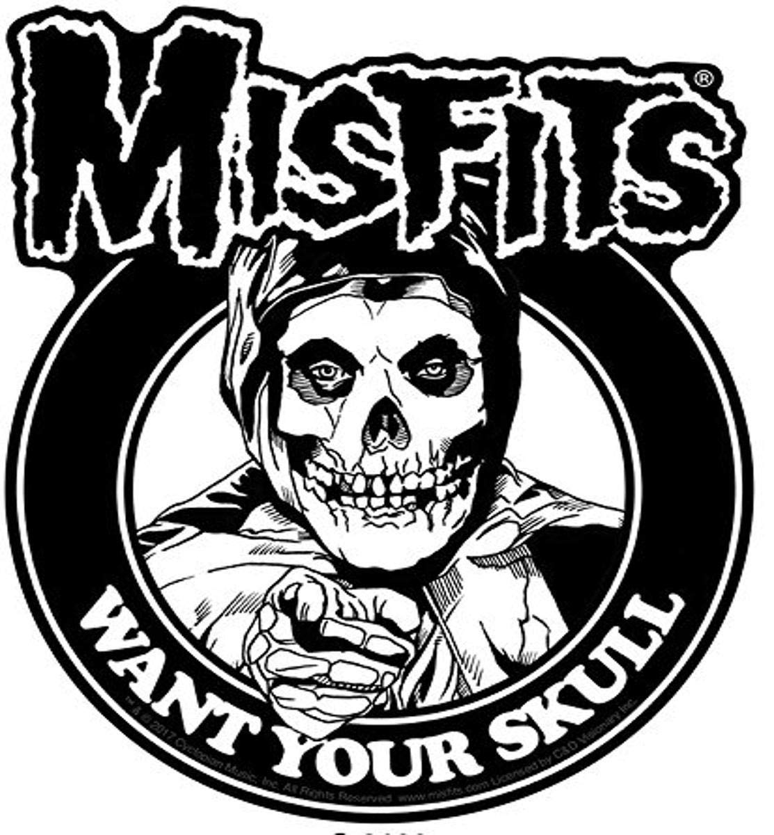 C&D Visionary Misfits Skull Sticker – Bold Wall & Gear Decal