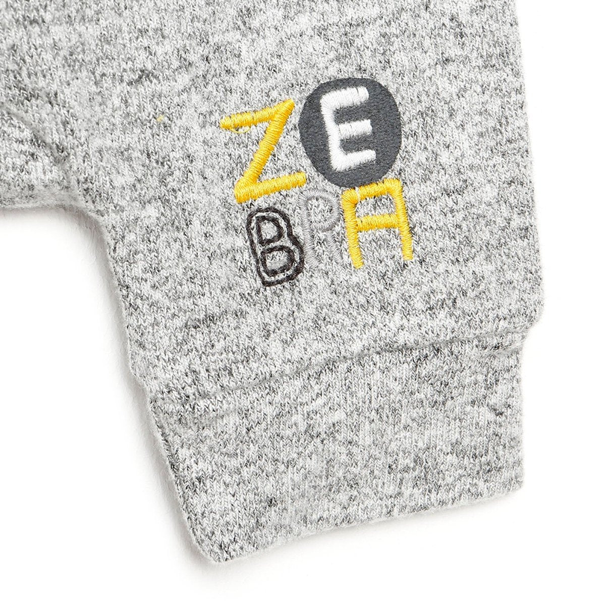 For My Baby Newborn Wild Sweatshirt-Foot - Grey Melange