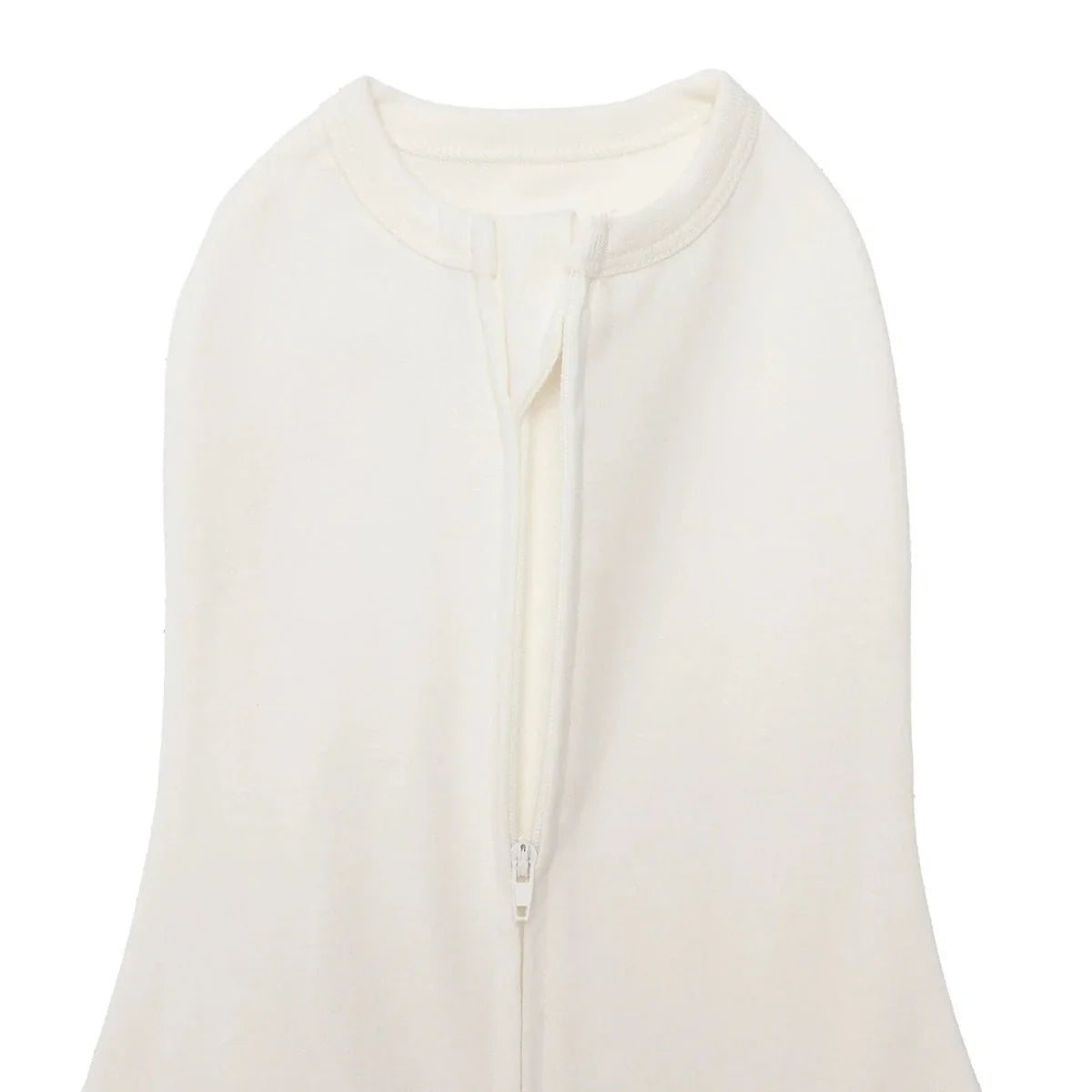 HelloBaby Unisex Swaddle Wrap Zip Fastening Crew Neck - Ecru
