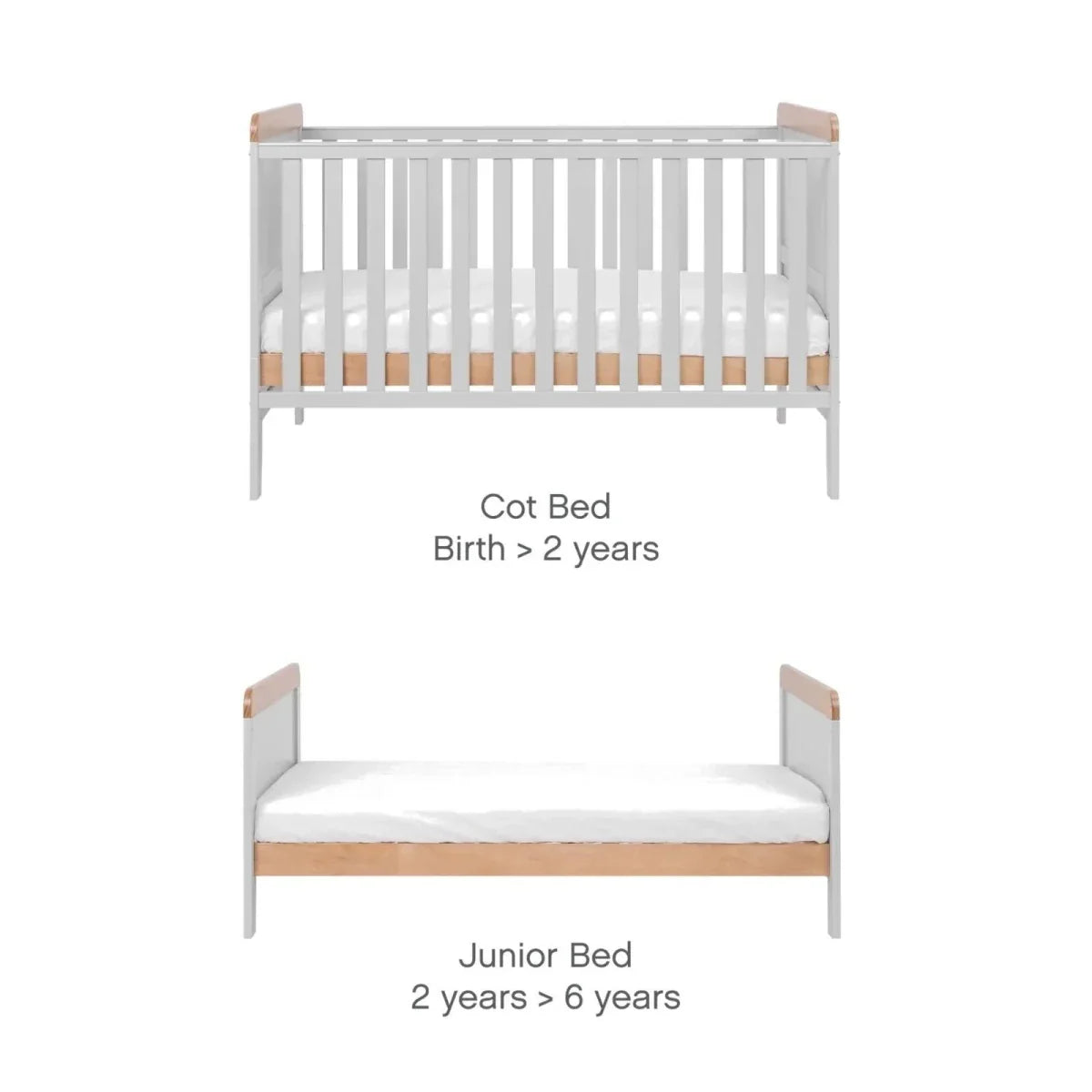 Tutti Bambini Rio 3 pcs Room Set - Slate/Honey Oak