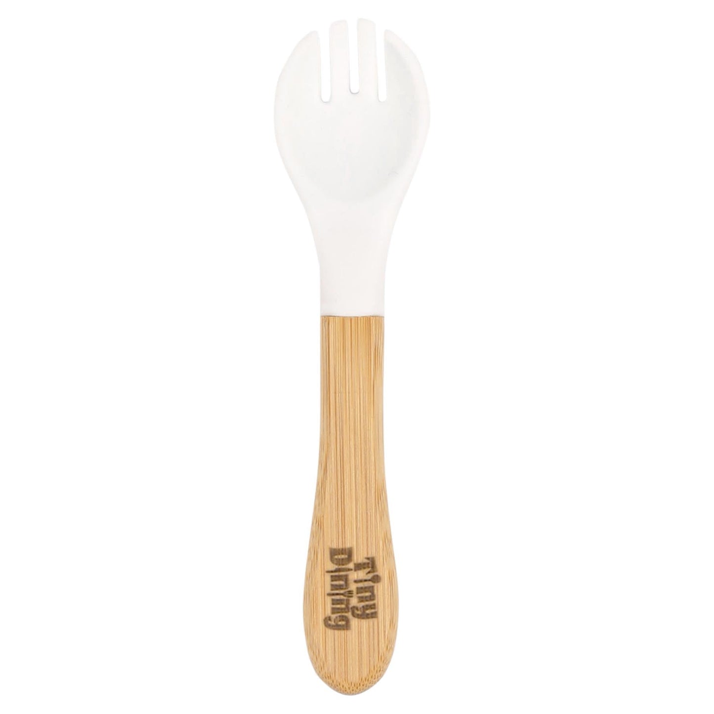 Bamboo Baby Weaning Fork with Silicone Tip
