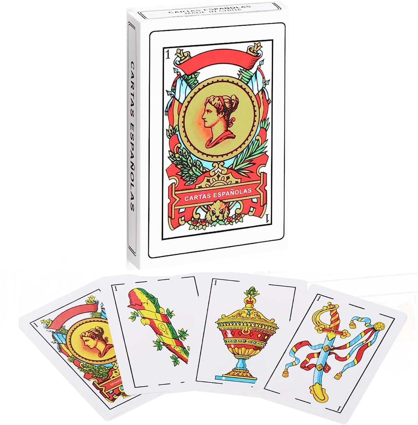 CDBXRA Original Spanish Cards Deck – Briscas Puerto Rico, Spanish & Mexican Playing Cards