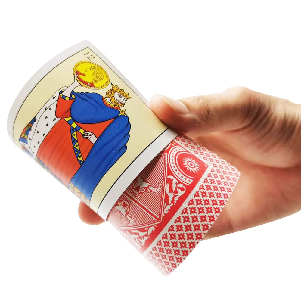 CDBXRA Spanish Playing Cards – 2 Decks, Waterproof Plastic PVC