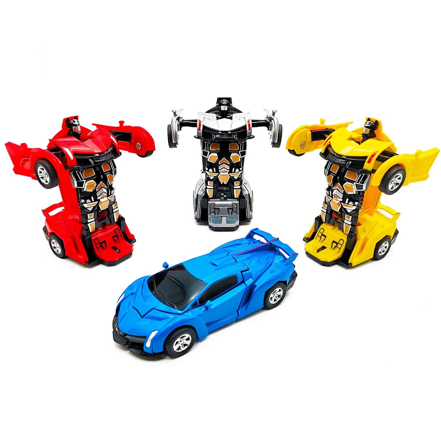 CDDZSW 2-in-1 Transforming Robot Car for Kids | Inertia-Powered Toy Truck (Ages 3-8)