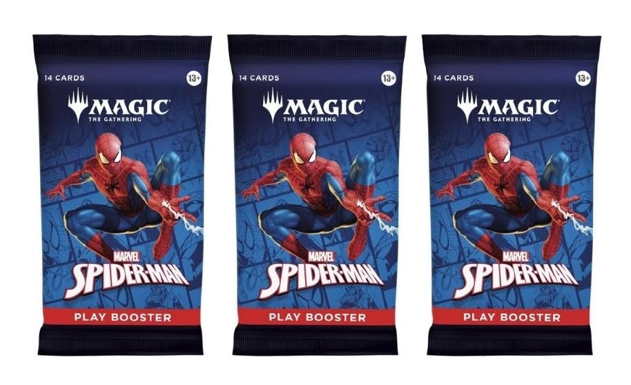 CE 3-Pack MTG Spider-Man Booster Pack – Rare & Foil Cards