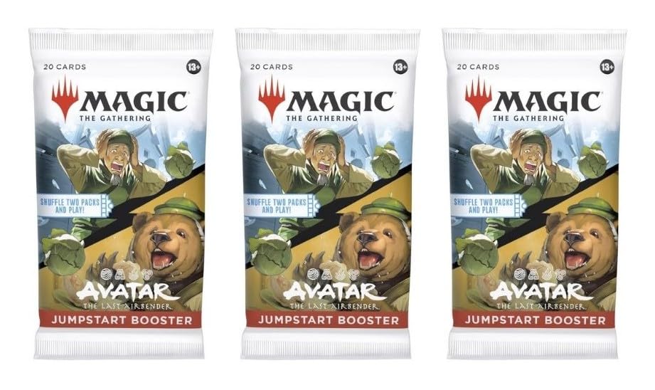 CE 3-Pack Jumpstart Booster Set – MTG Avatar The Last Airbender, Lands Included
