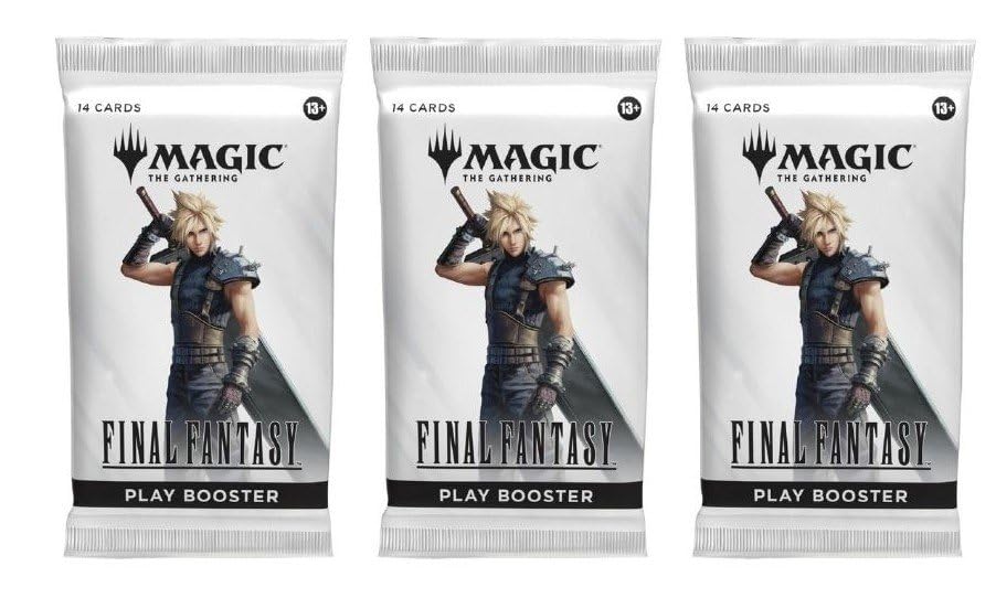 CE 3 Packs MTG Final Fantasy Booster Lot – Rare, Uncommon & Common Cards
