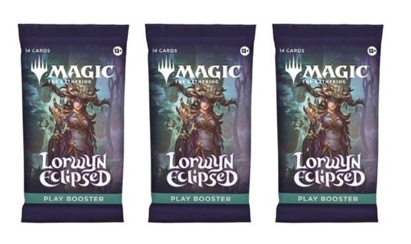 CE 3 Packs Magic: The Gathering Lorwyn Eclipsed Booster Pack Lot – 14 Cards Each