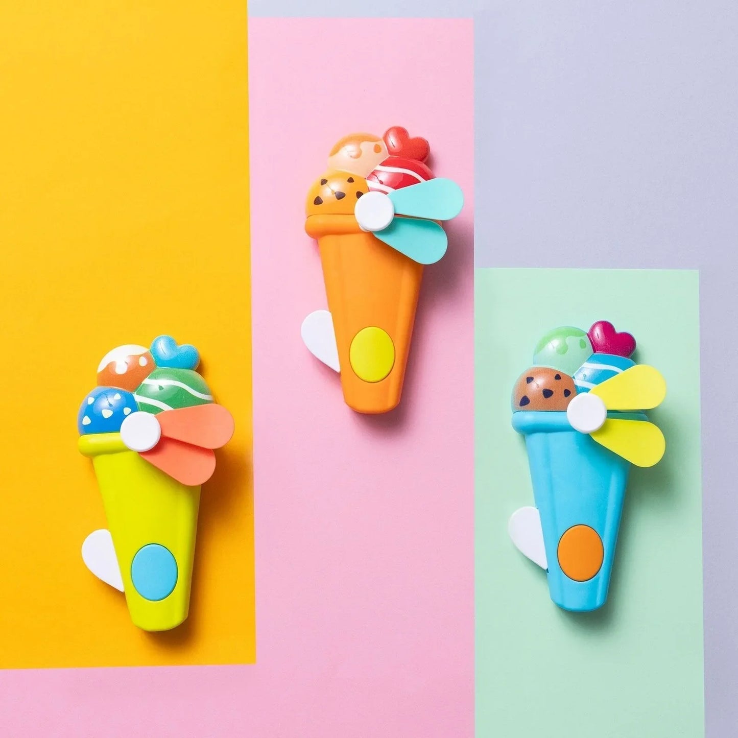 HZTB Ice Cream Hand Fan Assorted