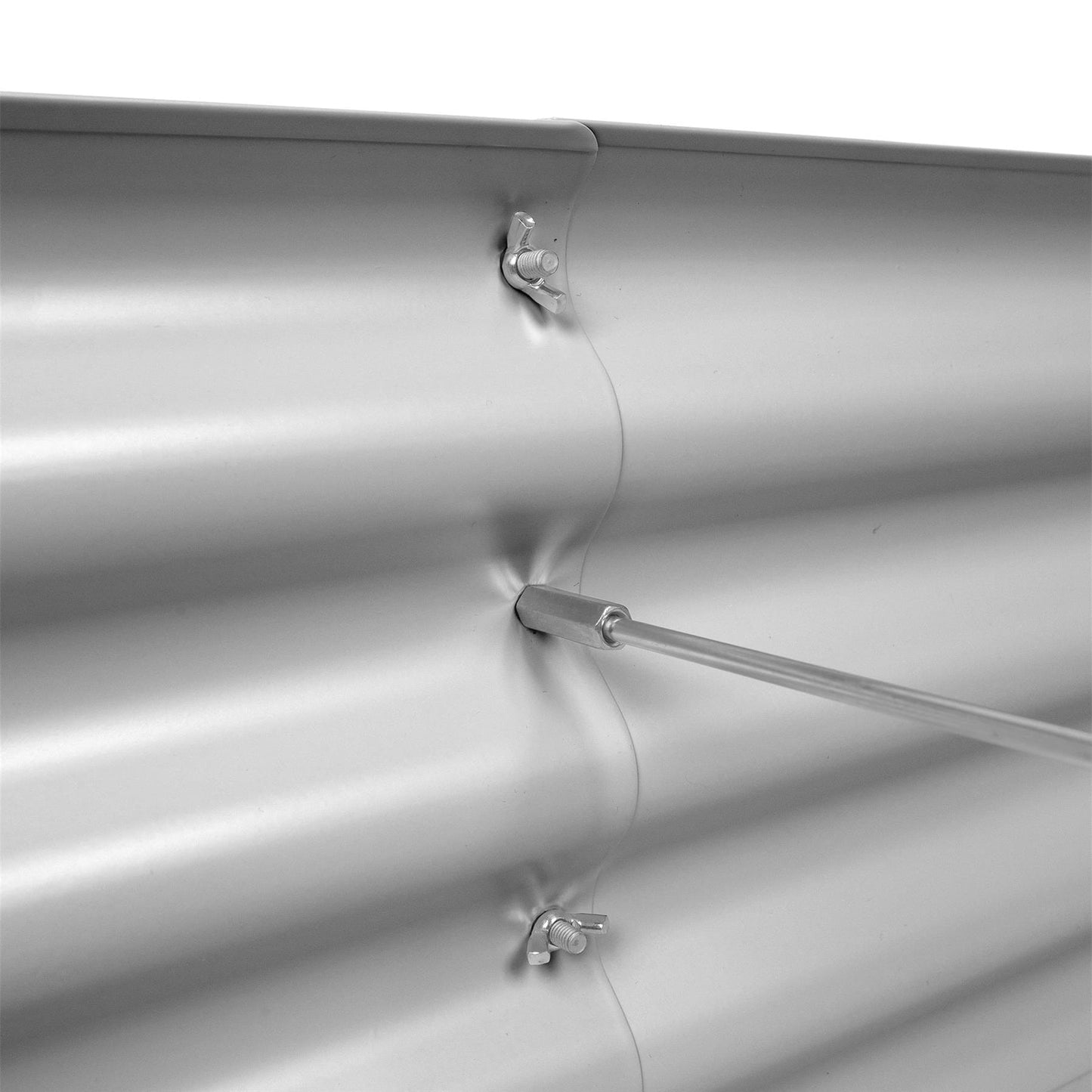 120cm x 60cm Rounded Galvanised Steel Raised Garden Bed