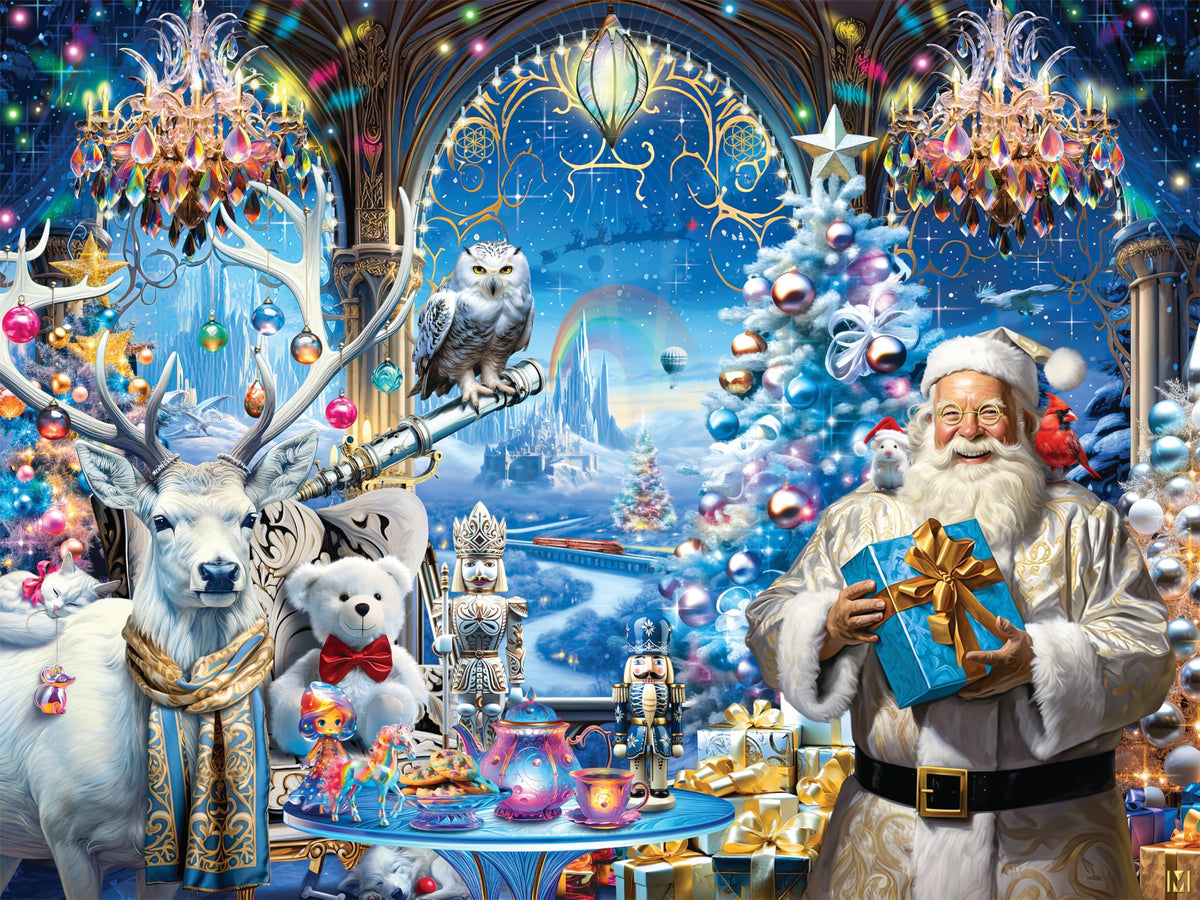 Ceaco Glitter Magical Christmas Time 750-Piece Jigsaw Puzzle | Family Holiday Fun
