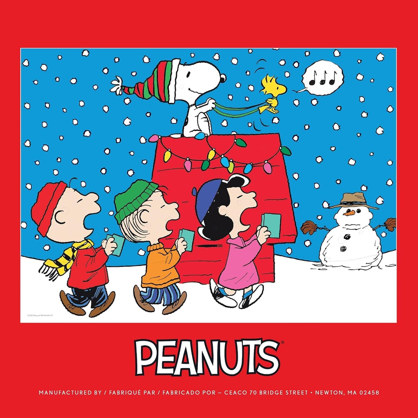 Ceaco Peanuts Holiday 100-Piece Puzzle: Snoopy and The Singers