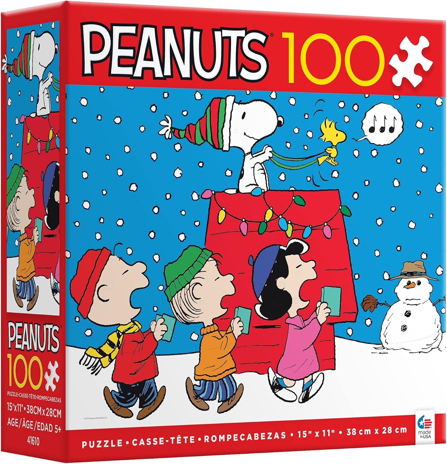 Ceaco Peanuts Holiday 100-Piece Puzzle: Snoopy and The Singers