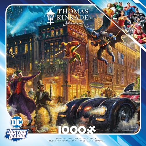 Ceaco Thomas Kinkade x DC Comics Justice League Dark Knight 1000-Piece Puzzle