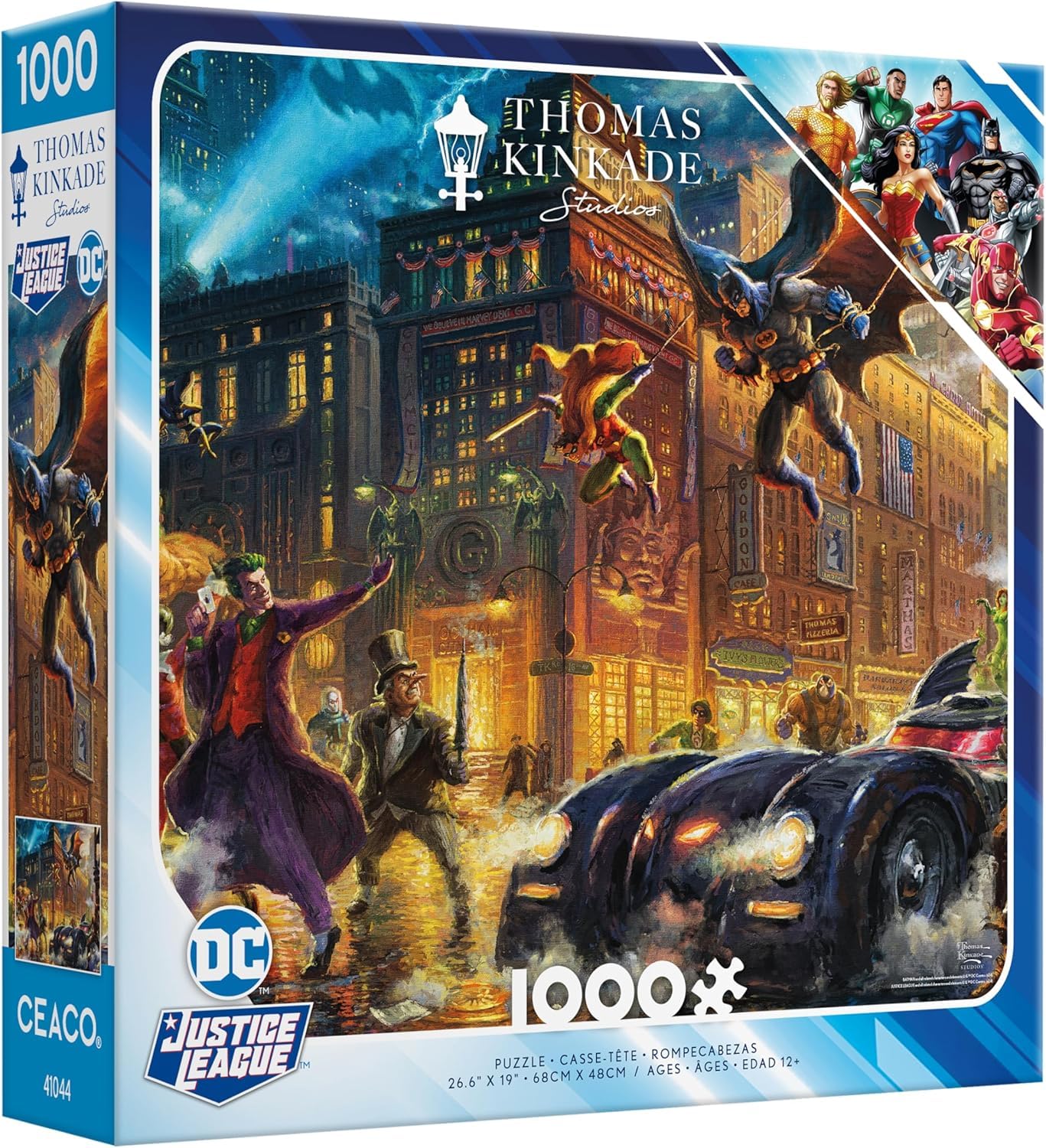 Ceaco Thomas Kinkade x DC Comics Justice League Dark Knight 1000-Piece Puzzle