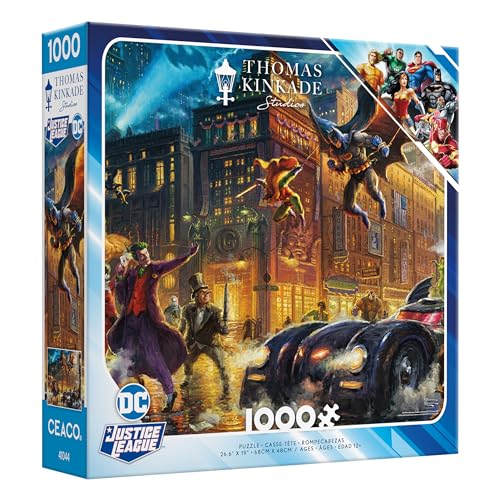 Ceaco Thomas Kinkade x DC Comics Justice League Dark Knight 1000-Piece Puzzle
