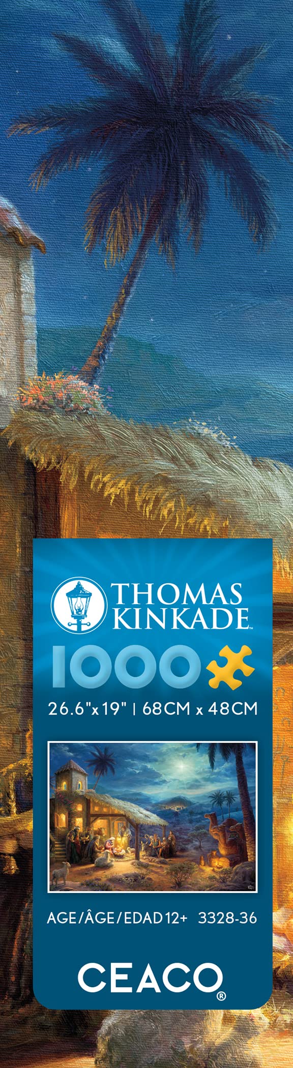 Ceaco Thomas Kinkade Holiday Nativity 1000-Piece Jigsaw Puzzle | Made in USA