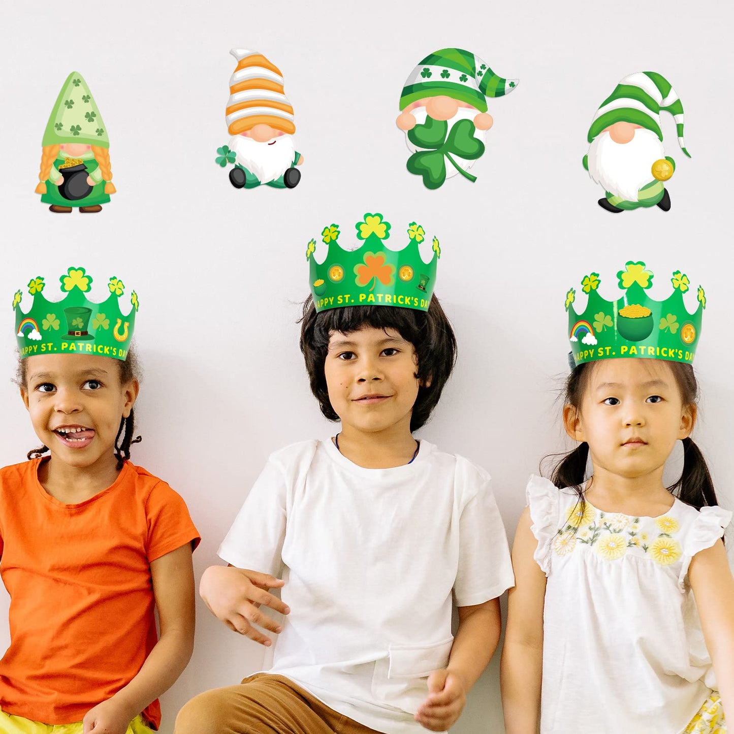 Ceiba Tree St. Patrick's Day Crown Crafts Kit – 24 Pack for Kids