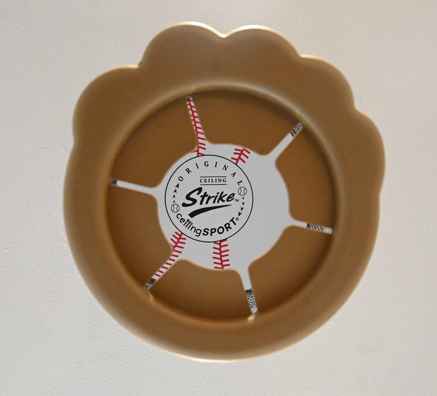 Ceiling Strike Indoor Ceiling Baseball Toy Set by CEILING SPORT – Soft Backboard, Net, Mitt & Plush Balls (Gift Set)