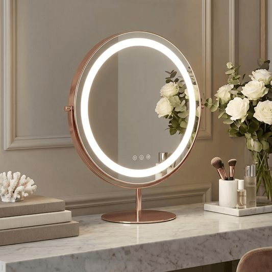 Celeste LED Vanity Mirror Rose Gold