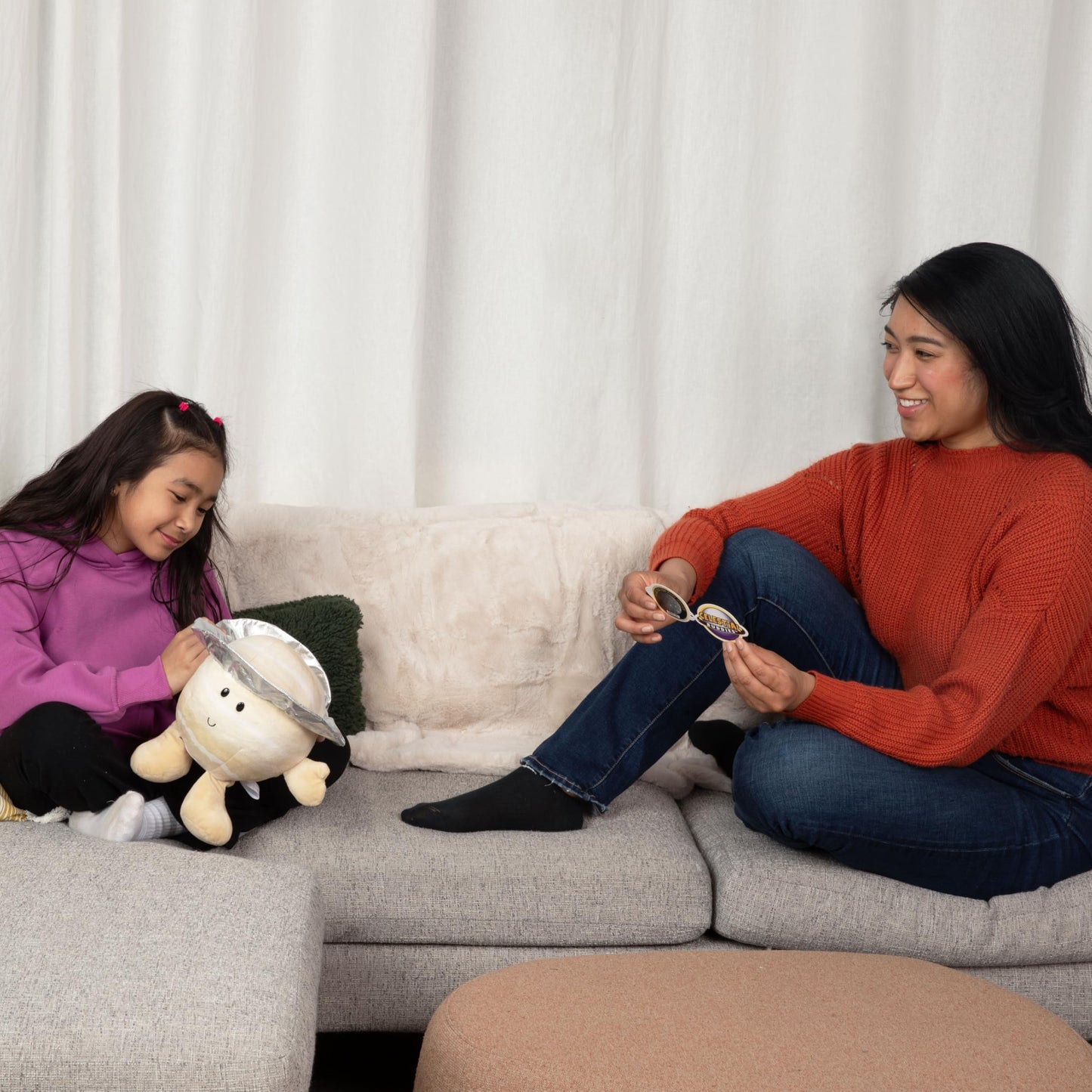 Celestial Buddies Saturn Buddy – 10-Inch Plush with Embroidered Features, STEM Learning Toy