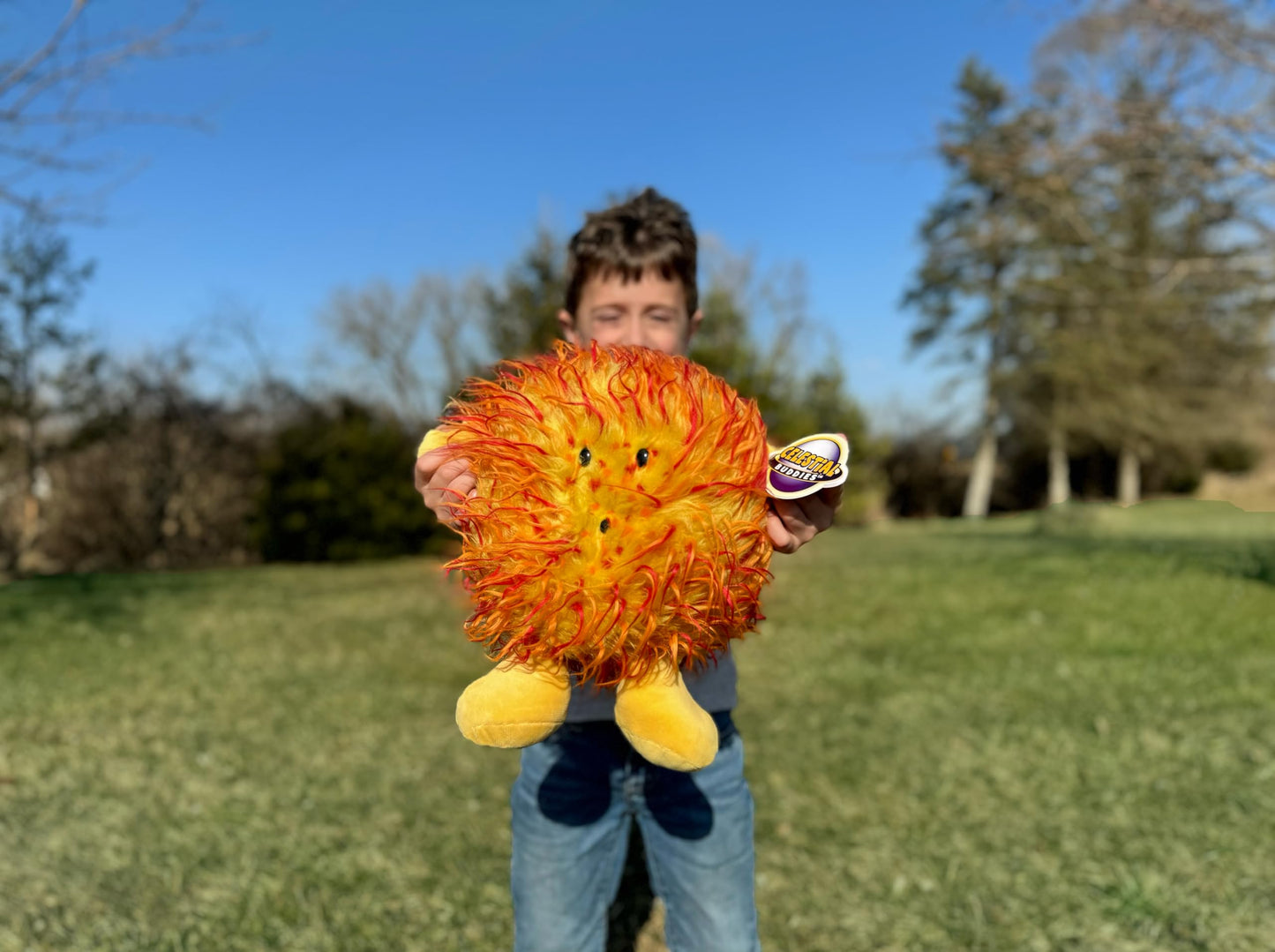Celestial Buddies Sun Buddy | 12-inch Soft Plush Sun Toy for Kids | Educational STEM Gift & Classroom Decor