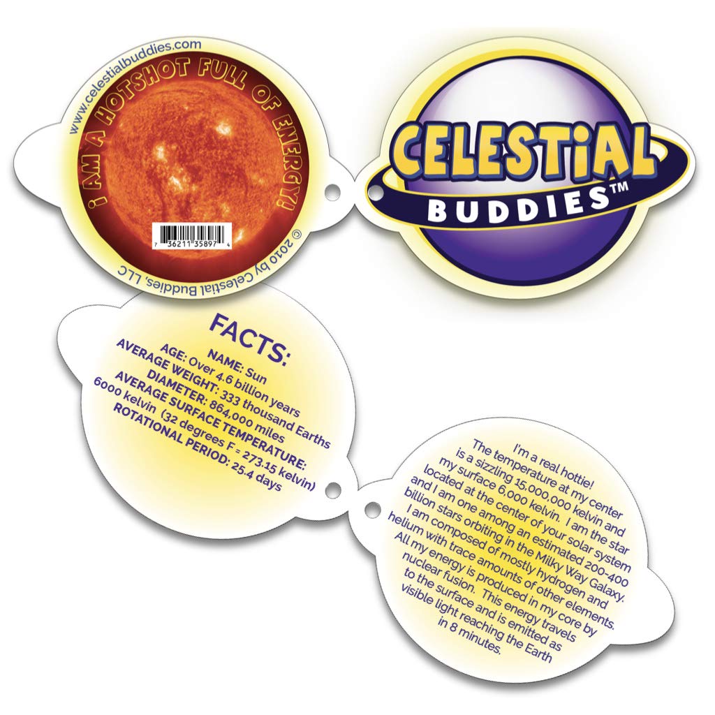Celestial Buddies Sun Buddy | 12-inch Soft Plush Sun Toy for Kids | Educational STEM Gift & Classroom Decor